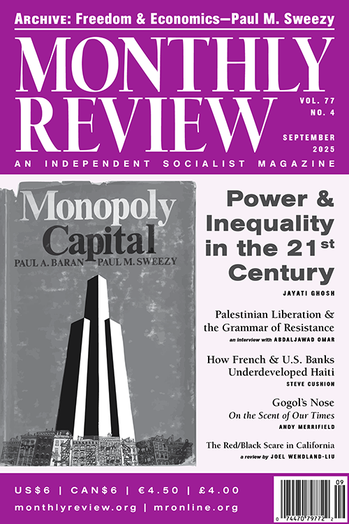Monthly Review Volume 77, Number 4 (September 2025)