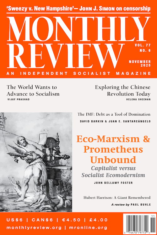 Monthly Review Volume 77, Number 6 (November 2025)